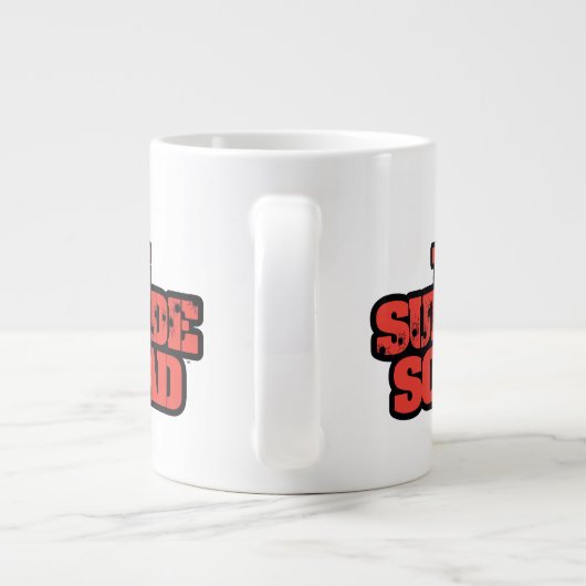 Het Zelfmoordplein | Rode en zwarte Logo Grote Koffiekop (Achterkant)