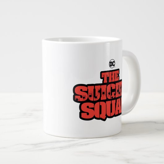 Het Zelfmoordplein | Rode en zwarte Logo Grote Koffiekop (Voorkant rechts)