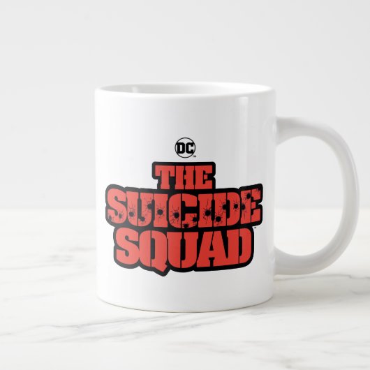 Het Zelfmoordplein | Rode en zwarte Logo Grote Koffiekop (Rechts)