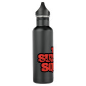 Het Zelfmoordplein | Rode en zwarte Logo Waterfles (Links)