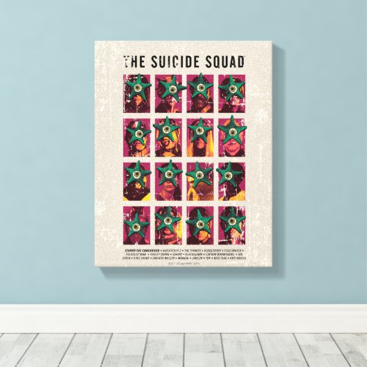 Het Zelfmoordplein | Starro Squad Edition Canvas Afdruk (Insitu (Houten vloer))