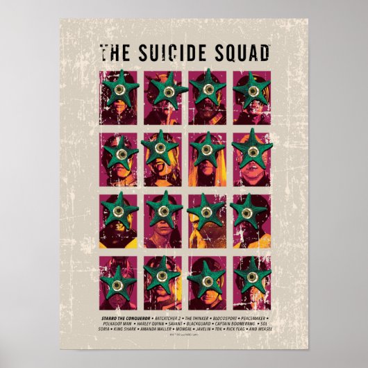Het Zelfmoordplein | Starro Squad Edition Poster (Voorkant)