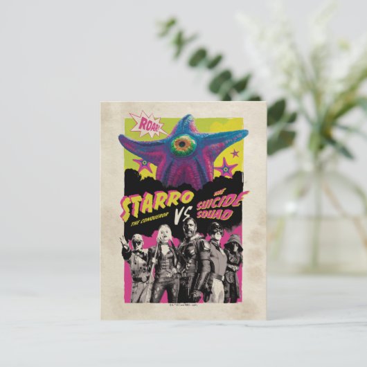Het Zelfmoordplein | Starro Vs Suicide Squad Briefkaart (Staand voorkant)