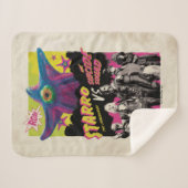 Het Zelfmoordplein | Starro Vs Suicide Squad Sherpa Deken (Voorkant (horizontaal))