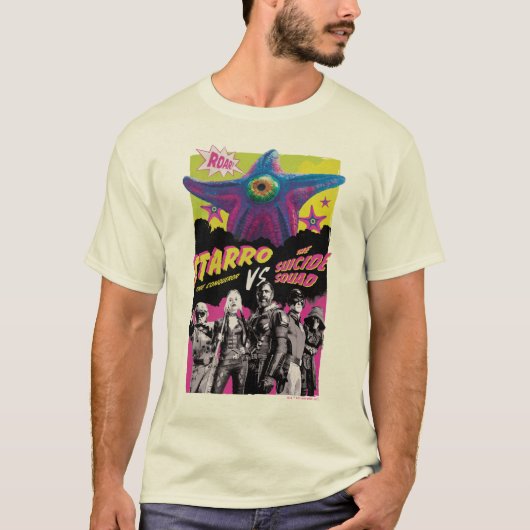 Het Zelfmoordplein | Starro Vs Suicide Squad T-shirt (Voorkant)