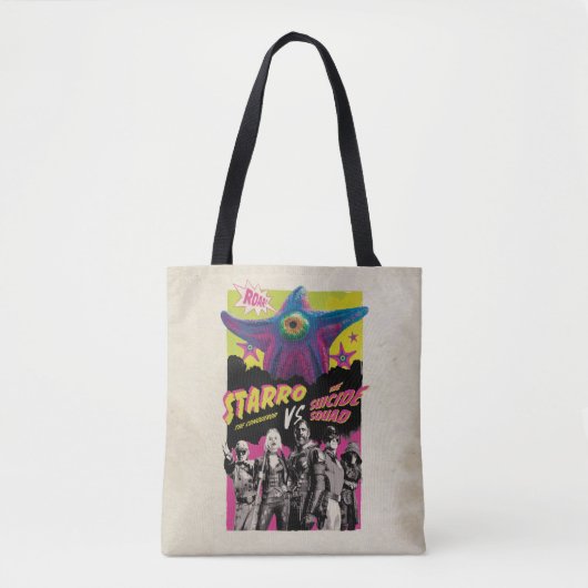 Het Zelfmoordplein | Starro Vs Suicide Squad Tote Bag (Voorkant)