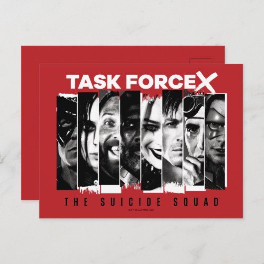 Het Zelfmoordplein | Task Force X Briefkaart (Voorkant / Achterkant)