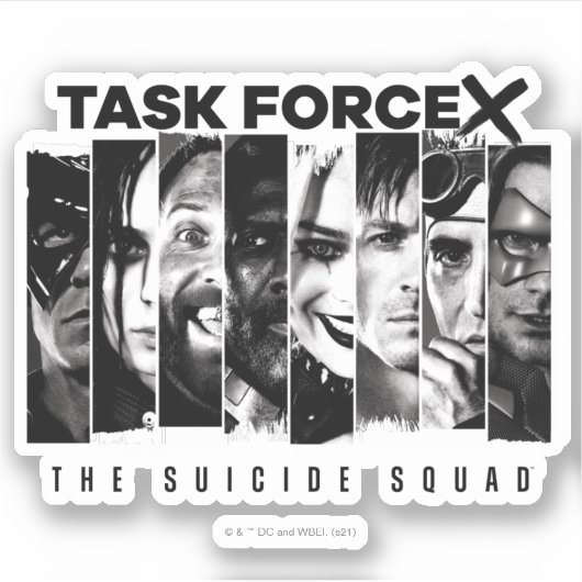 Het Zelfmoordplein | Task Force X Sticker (Voorkant)