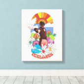 Het Zelfmoordplein | Vreemdelingenbloemen en zonne Canvas Afdruk (Insitu (Houten vloer))