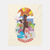 Het Zelfmoordplein | Vreemdelingenbloemen en zonne Fleece Deken (Voorkant)