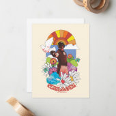 Het Zelfmoordplein | Vreemdelingenbloemen en zonne Notitiekaartje (Voorkant / Achterkant in situ)