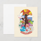 Het Zelfmoordplein | Vreemdelingenbloemen en zonne Notitiekaartje (Voorkant / Achterkant)