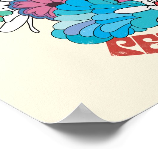 Het Zelfmoordplein | Vreemdelingenbloemen en zonne Poster (Hoek)