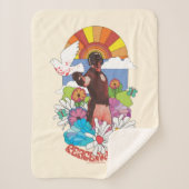 Het Zelfmoordplein | Vreemdelingenbloemen en zonne Sherpa Deken (Voorkant)