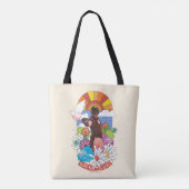 Het Zelfmoordplein | Vreemdelingenbloemen en zonne Tote Bag (Achterkant)