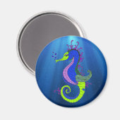 Het zelfverzekerde zeepaardje magneet (Voorkant / Achterkant)