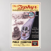 Het ZEPHYR-motortreinstel voor  Poster en (Voorkant)