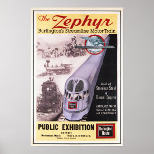 Het ZEPHYR-motortreinstel voor Poster en