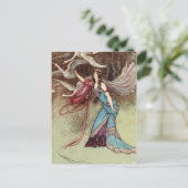 Het Zes Zwans Princess  Fairy Tale-verhaal Briefkaart (Staand voorkant)