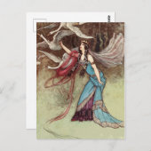 Het Zes Zwans Princess  Fairy Tale-verhaal Briefkaart (Voorkant / Achterkant)