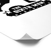 Het zesde Man basketbal silhouet Poster (Hoek)