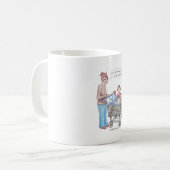 Het zet de kip in de mand koffiemok (Voorkant links)