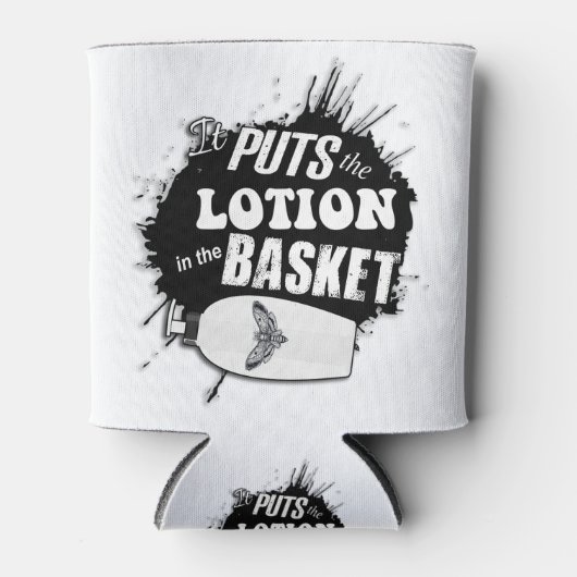 Het zet de lotion in de krommel blikjeskoeler (Voorkant)