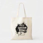 Het zet de lotion in de krommel tote bag (Voorkant)
