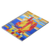 Het zeuren op de zeven Zeeen zo blauwe Abstracte C Notitieboek (Linkerzijde)