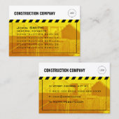 Het zicht van de bouw inspireerde met logo visitekaartje (Voorkant / Achterkant)