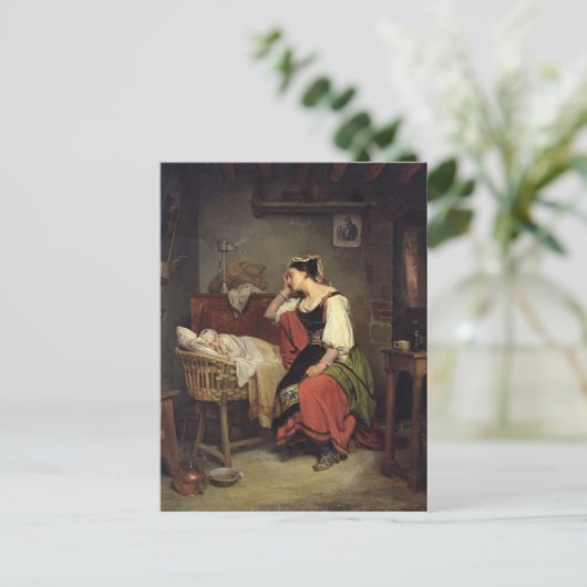 Het zieke Kind Briefkaart (Staand voorkant)