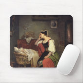 Het zieke kind muismat (Met muis)