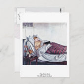 Het zieke meisje (Den Syge Pige) van Michael Anche Briefkaart (Voorkant / Achterkant)