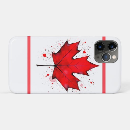 Het zielenblad van Canada Case-Mate iPhone Case (Achterkant (horizontaal))