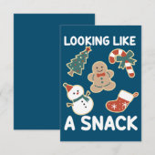 Het zien als een smakelijke kerstkerstkerstkerstma bedankkaart (Voorkant / Achterkant)