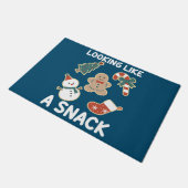 Het zien als een smakelijke kerstkerstkerstkerstma deurmat (Schuin)
