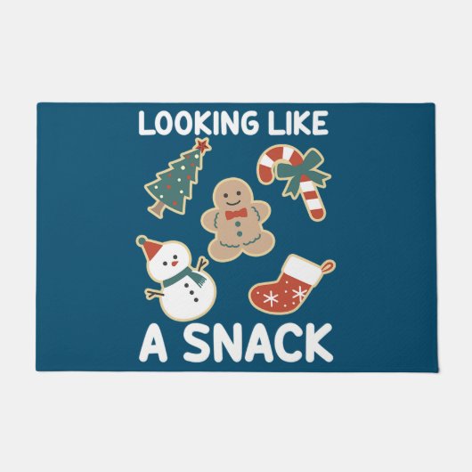 Het zien als een smakelijke kerstkerstkerstkerstma deurmat (Voorkant)