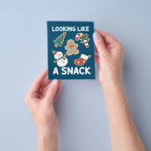 Het zien als een smakelijke kerstkerstkerstkerstma flyer (Hand)