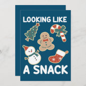 Het zien als een smakelijke kerstkerstkerstkerstma kaart (Voorkant / Achterkant)