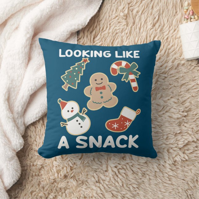 Het zien als een smakelijke kerstkerstkerstkerstma kussen (Deken)