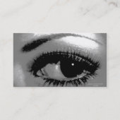 Het zien is Believerend/prachtig oog Visitekaartje (Achterkant)