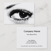 Het zien is Believerend/prachtig oog Visitekaartje (Voorkant / Achterkant)