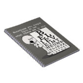 Het zien is het Believing-Oog Grafiek Notitieboek (Rechterzijde)