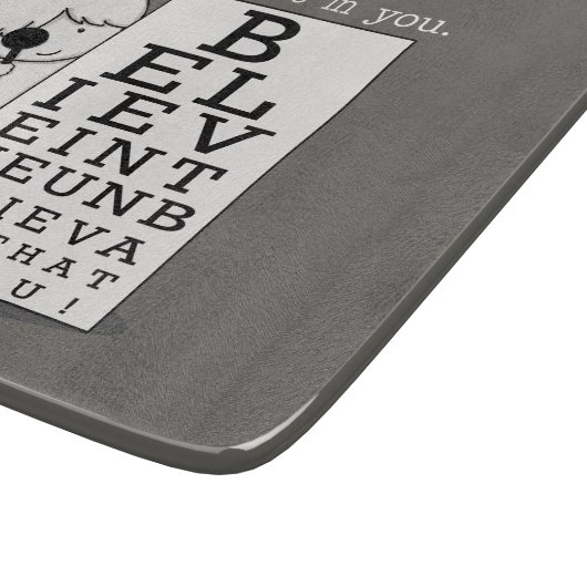 Het zien is het Believing-Oog Grafiek Snijplank (Hoek)