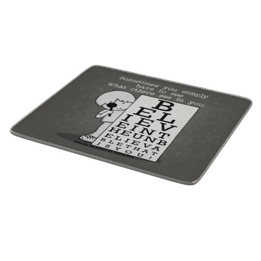 Het zien is het Believing-Oog Grafiek Snijplank (Hoek)