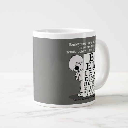 Het zien is het Believing-Ooggrafiek Grote Koffiekop (Voorkant rechts)