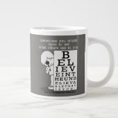 Het zien is het Believing-Ooggrafiek Grote Koffiekop (Rechts)