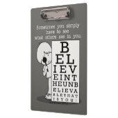 Het zien is het Believing-Ooggrafiek Klembord (Links)