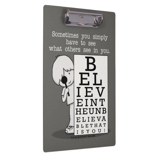 Het zien is het Believing-Ooggrafiek Klembord (Rechts)