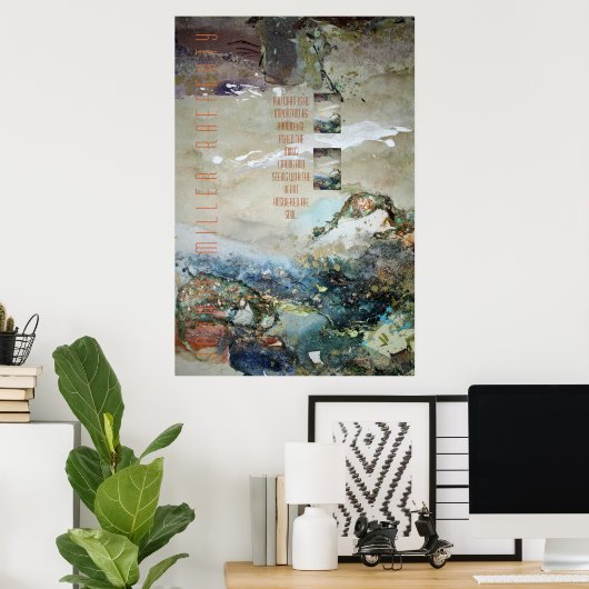 Het zien met het Poster van het Hart (Thuiskantoor)